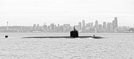 USS Albuquerque near Seattle. Courtesy US Navy.